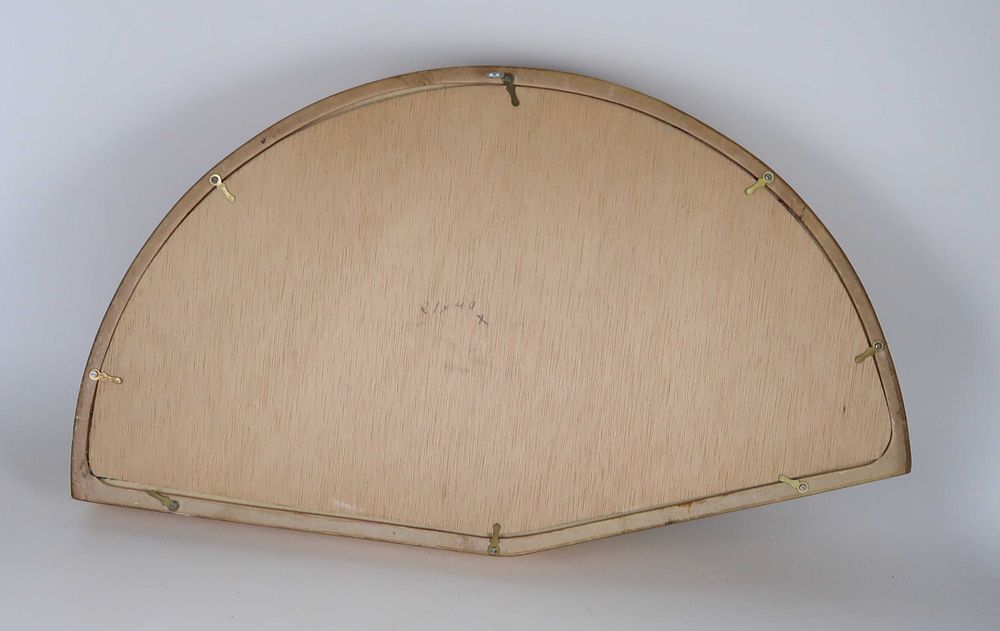 Moldura em madeira dourada com Leque Tailandês