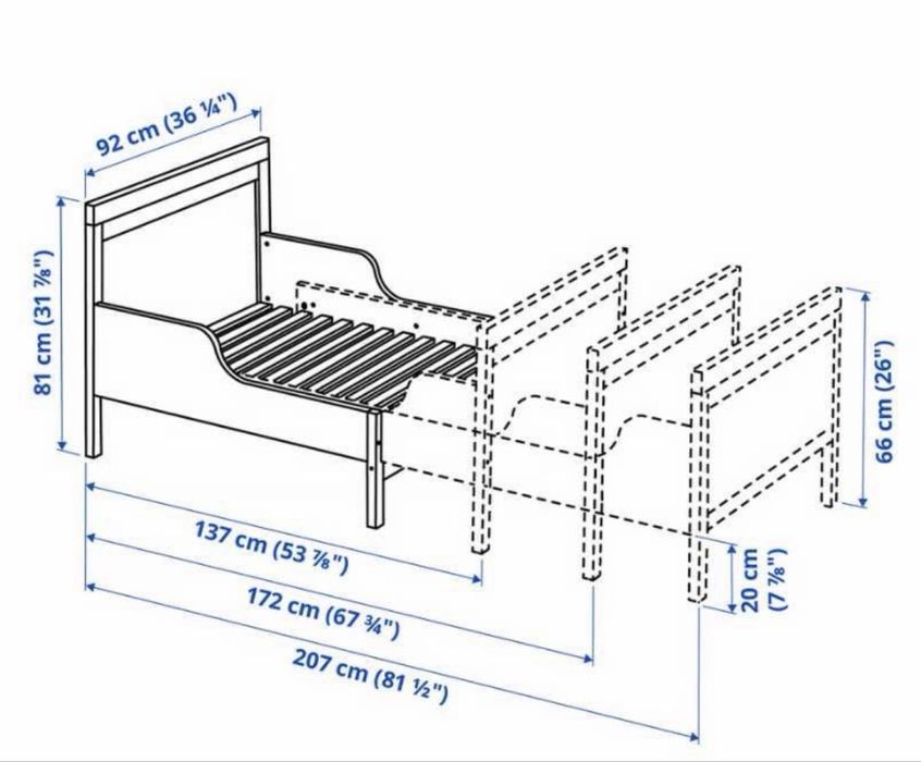 Cama Criança Extensível IKEA