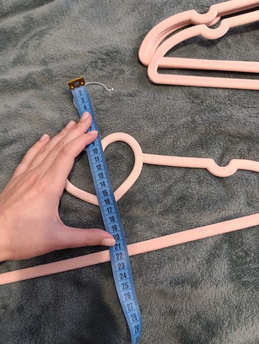 Набір 10 шт плічка тремпель вішак плечика Серце оксамитові флоковані