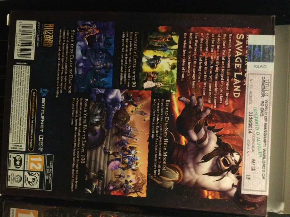 World of Warcraft: Warlords of Draenor Expansion - PC (selado)
