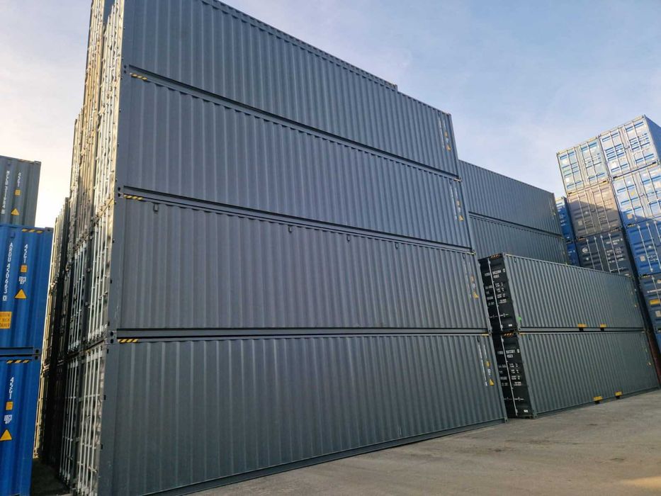 kontener morski budowlany magazyn barak , plac  z kontenerami STRZELIN