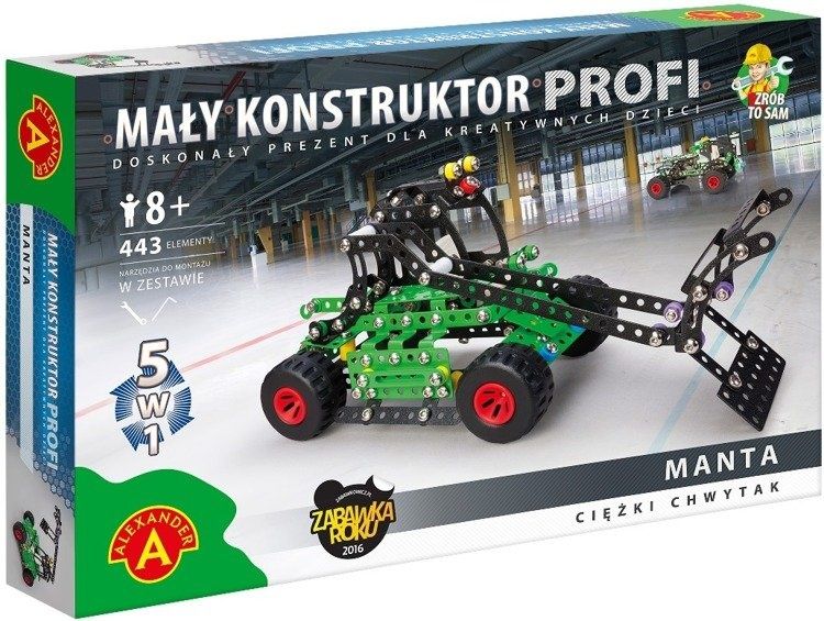 Mały Konstruktor 5w1 Manta Ciężki Chwytak 1703 wywrotka