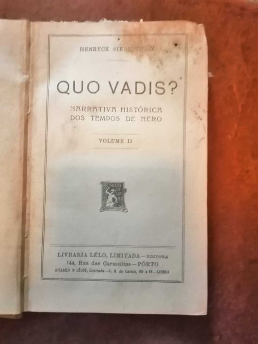 livro quo vadis- vol ii