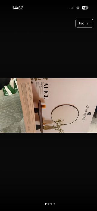 Espelho Novo marca atmosfera nunca utilizado na caixa original