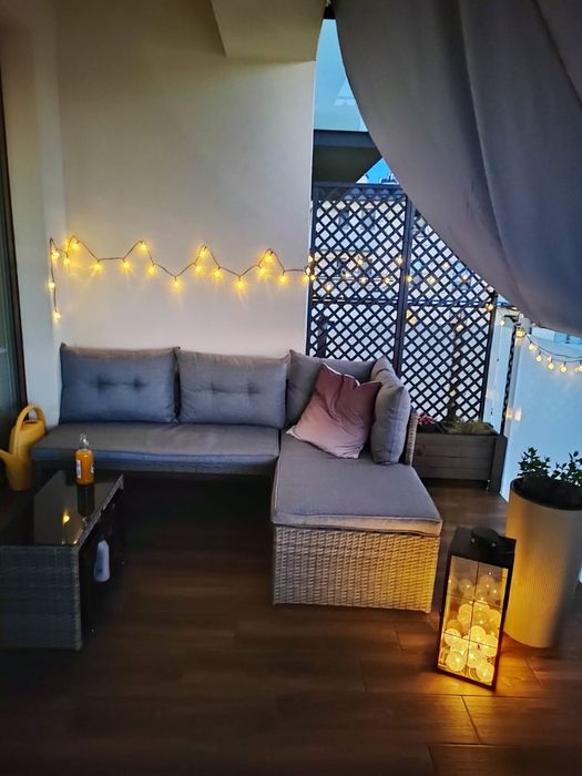 Meble ogrodowe/tarasowe ratanowe + STYLOWY fotel ratanowy