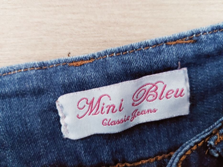 Jeansy damskie Mini Bleu M