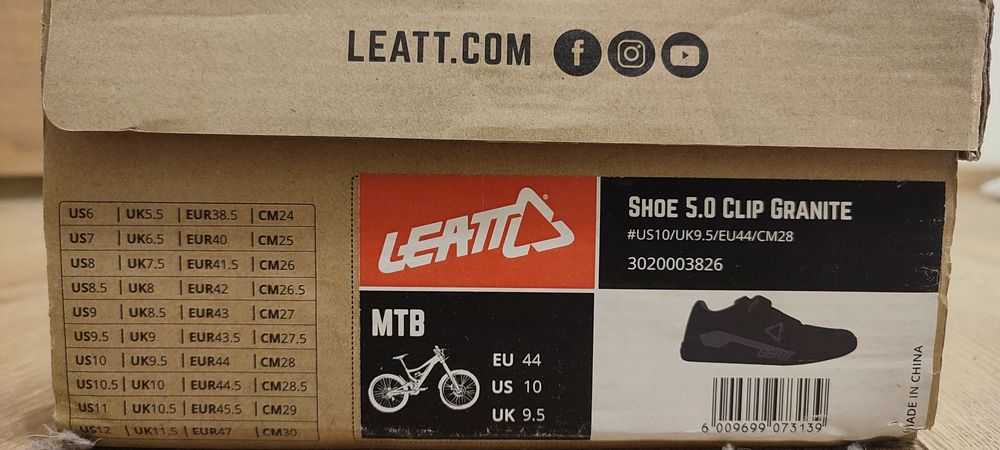 Buty leatt 5.0 clip MTB enduro dh spd