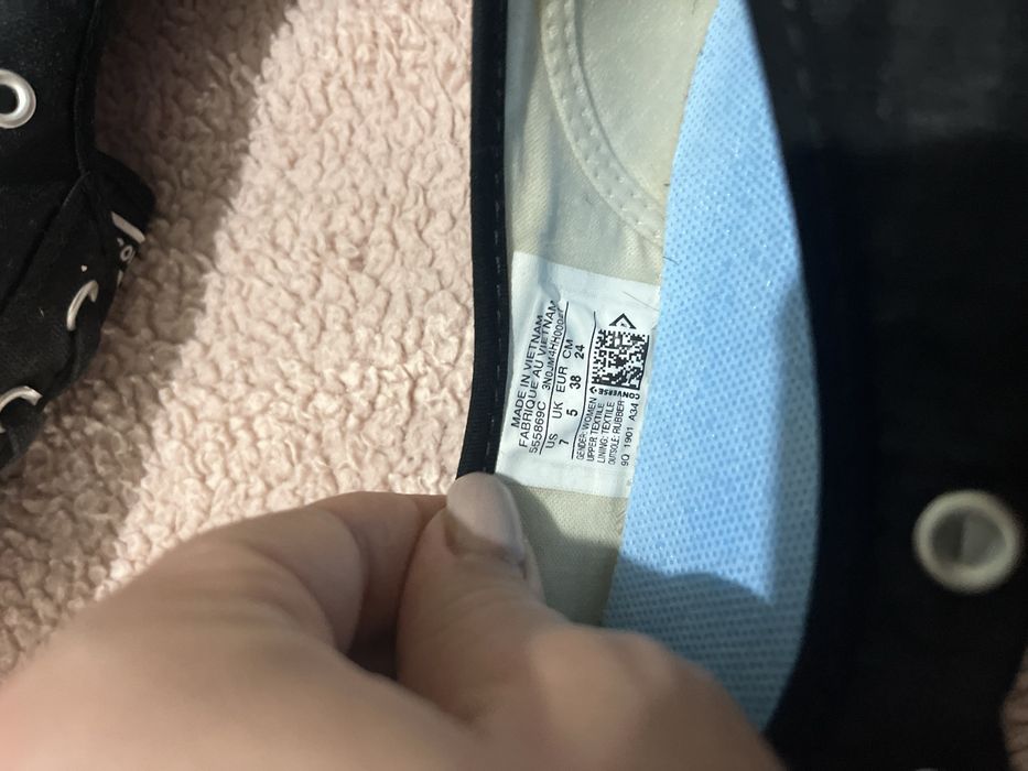 Кеды конверсы Converse All star размер 38 стелька 24,5 см