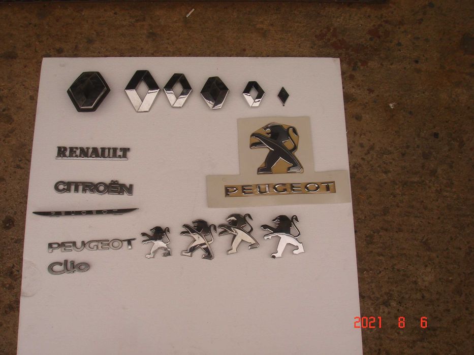 Emblemat-Logo producenta,znaczki,napisy.Peugeot,Renault,Citroen
