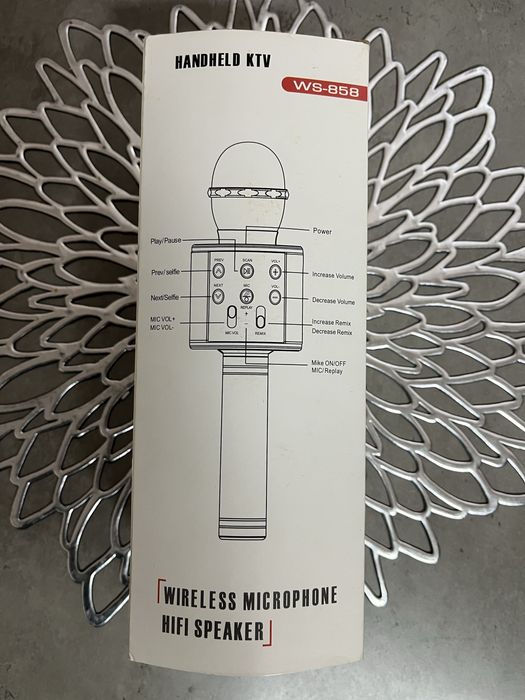 Новый , беспроводной ,караоке микрафон WS 848.