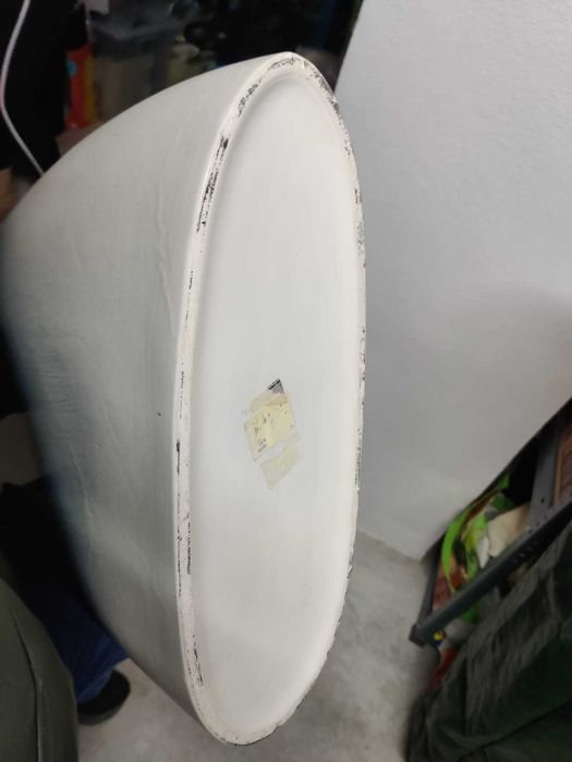 Jarra decorativa verde branca e azul linda