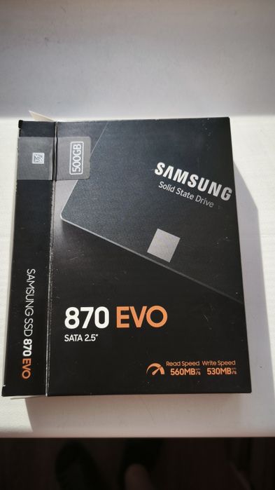 SSD диск Samsung 870 Evo-Series 500GB 2.5" SATA III V-NAND 3bit MLC (TLC) (MZ-77E500BW/MZ-77E500B/EU)