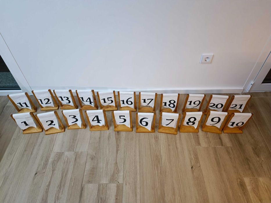 Números de mesa - cerimónia