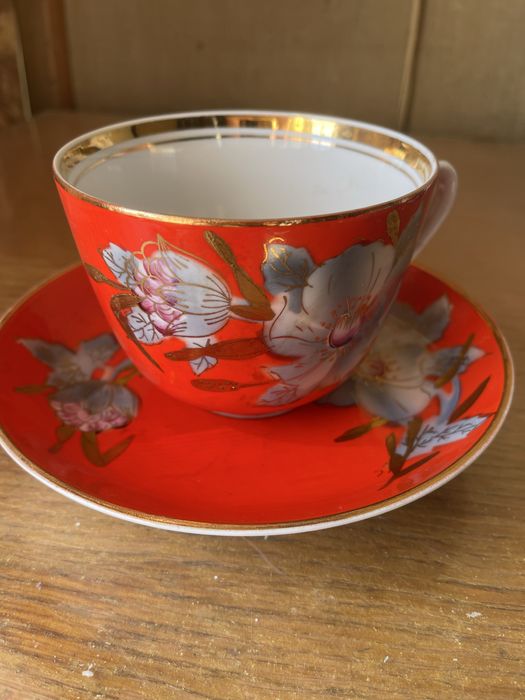 Чайная пара Мальва Барановка большие СССР