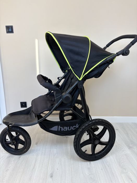 HAUCK RUNNER wózek spacerowy biegowy BLACK NEON 25 KG