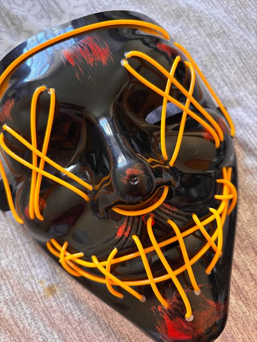 Máscara nova Halloween/Carnaval LED