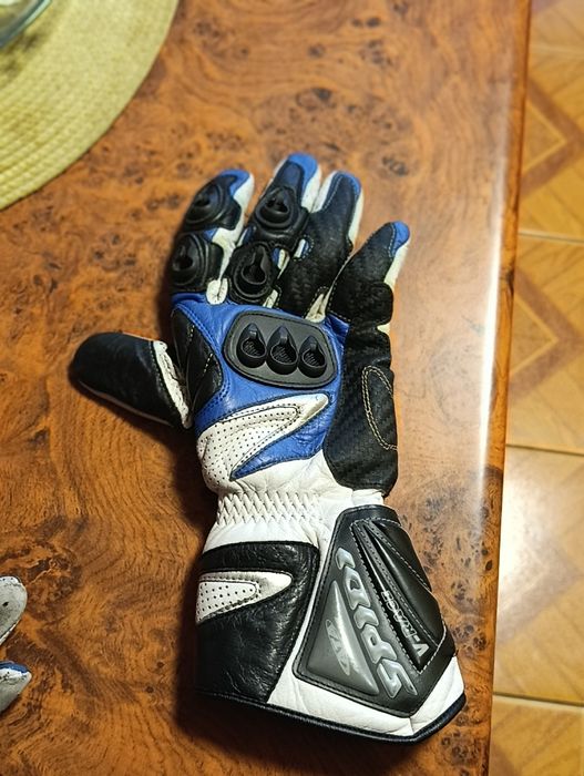 Мотоциклетные перчатки SPIDI V-RACE Black M из натуральной кожи