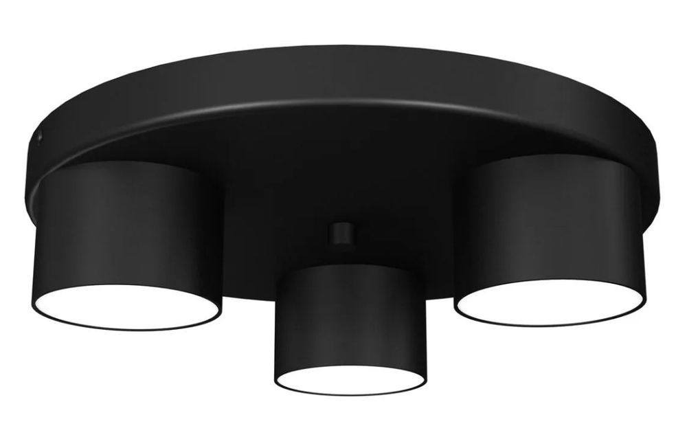 Nowoczesna Lampa Sufitowa Milagro DIXIE Black MLP7546 | 3xGX53