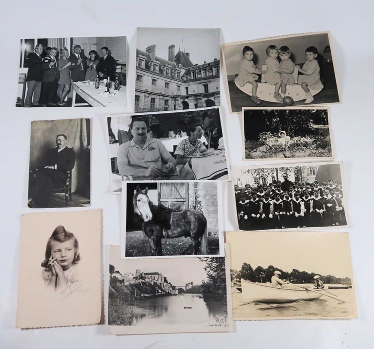 Lote com 65 fotos postais antigos