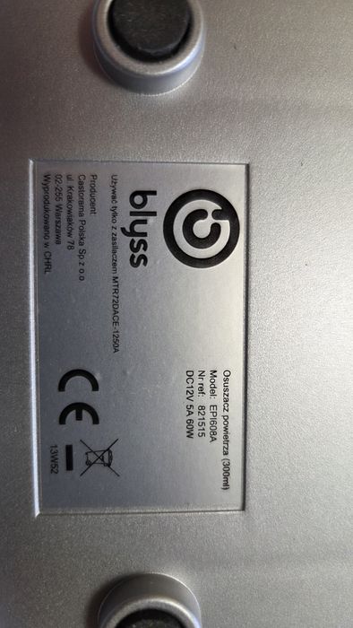 osuszacz powietrza blyss ep1608a (300ml) - jak nowy!