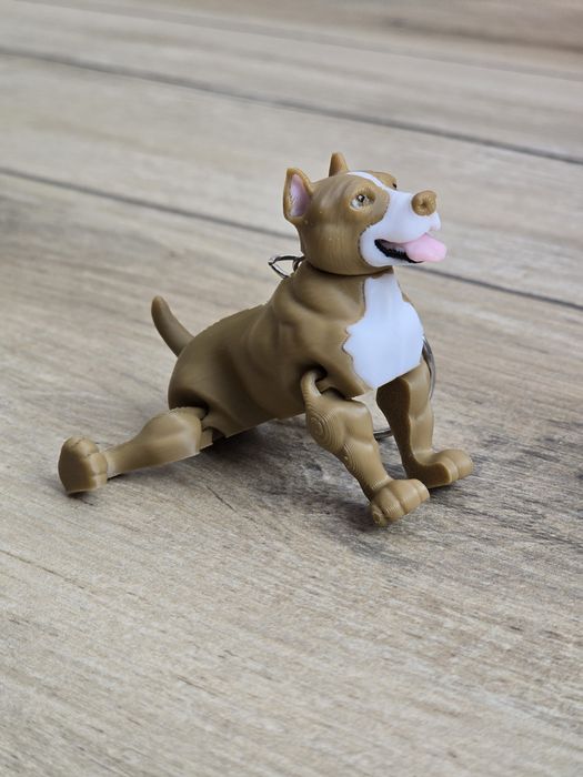 Breloczek Pitbull 3d - Brelok Druk3d fidget Keychain mixGadzet