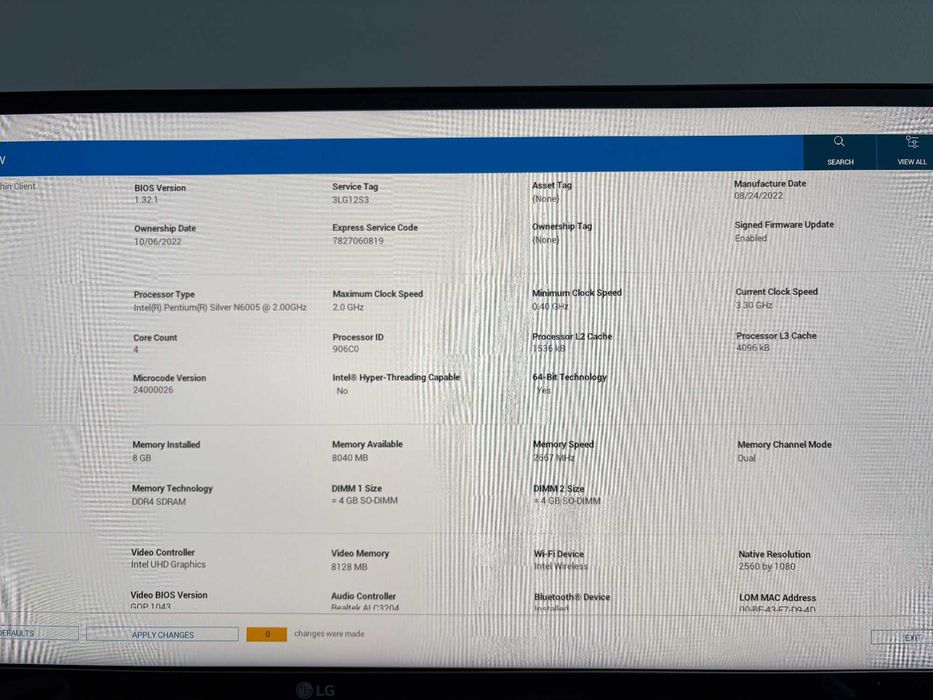 Dell optiplex 3000 thin client N6005