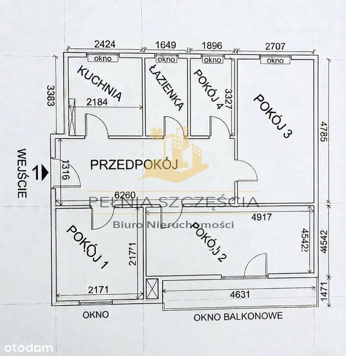 Huby- ul. Lniana 4p-Rozkładowe Balkon Blisko Rynku