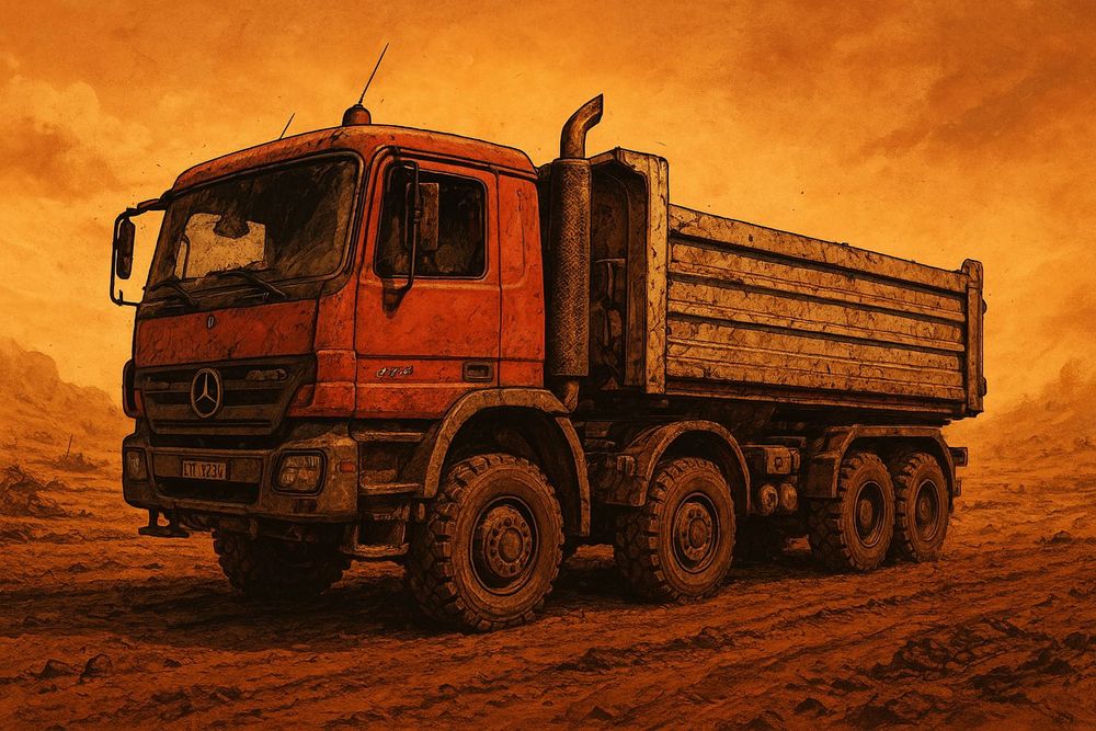 Wynajem wywrotek 4-osiowych, transport kruszyw.