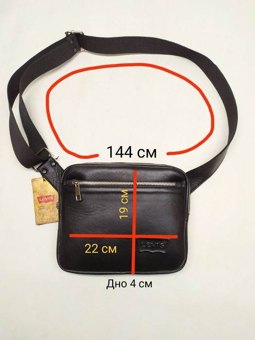 Сумка мужская кожаная Levi's
