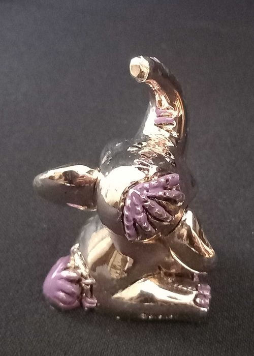 Elefante Dumbo da Disney em prata bilaminada