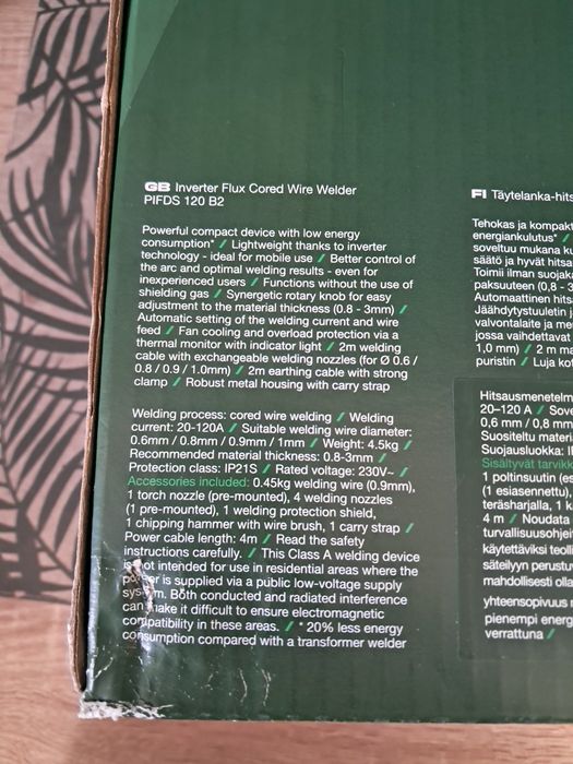 Spawarka inwertorowa PIFDS 120 B2