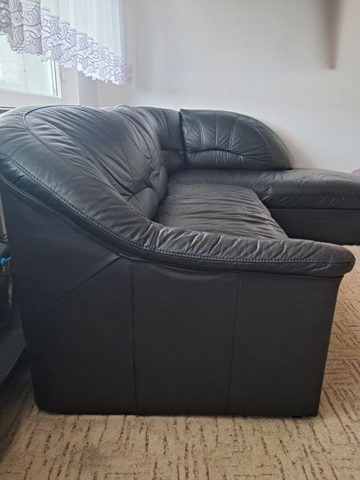 rogówka ze skóry naturalnej, czarna,spanie