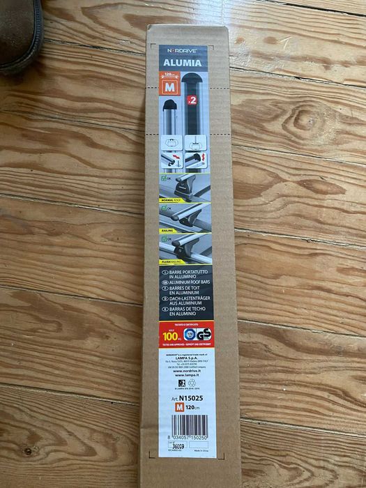 Roof bars for Volvo V60 (kit barras tejadilho para Volvo V60/S60/S60 Cross Country)