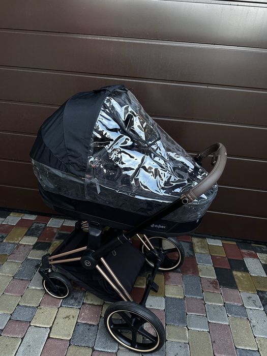 Коляска Cybex Priam 4.0 коляска 2 в 1 Sepia Black шасі Rosegold