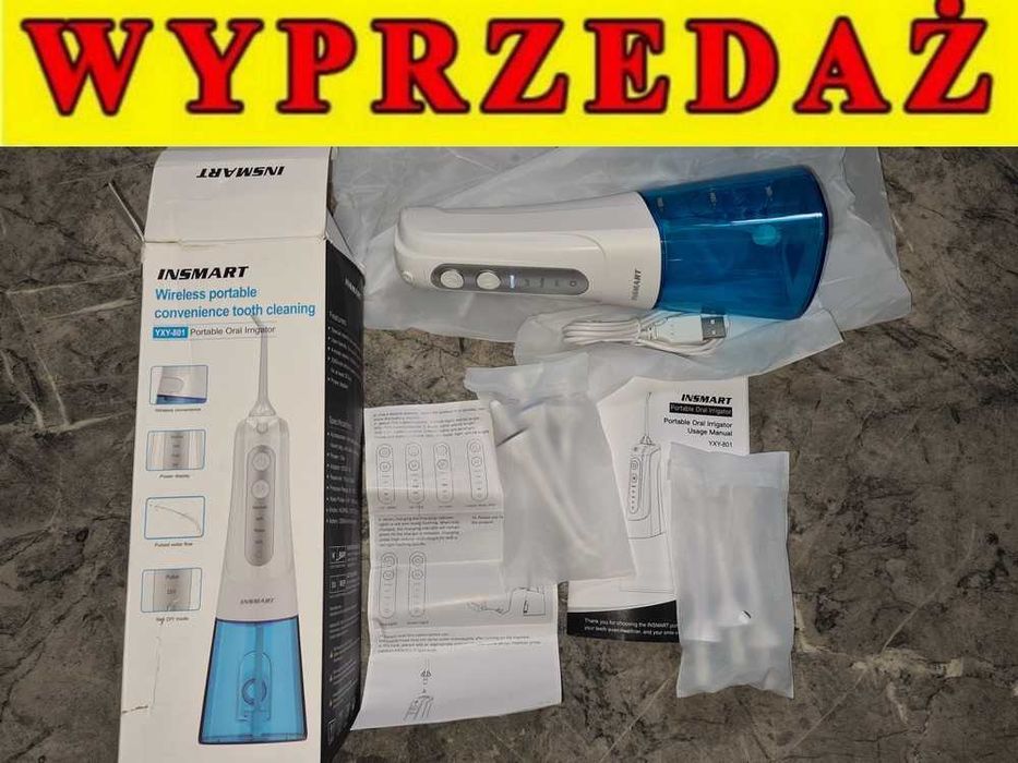 IRYGAToR ma 4 tryby mycia zębów 300ml + 6 różnych dysz końcówek