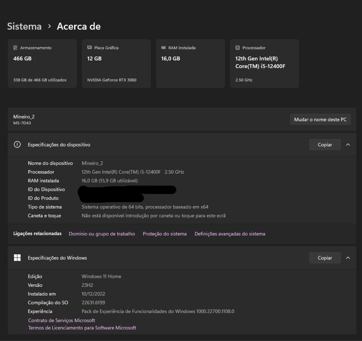 Vendo pc gaming