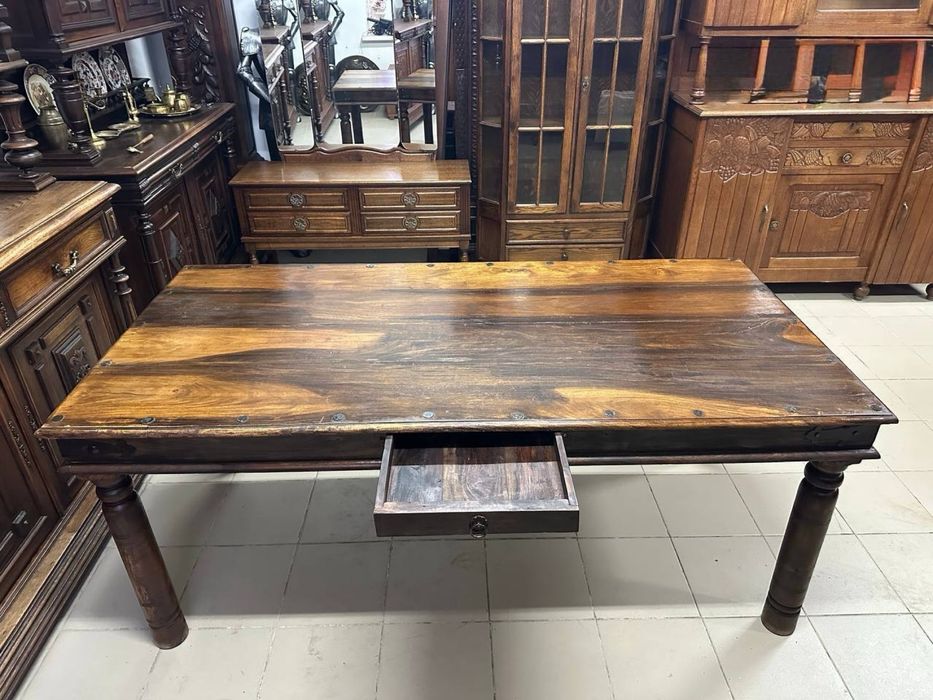 Дубовий масивний стіл обідній  стол 4162 стільці дерево стул 4163