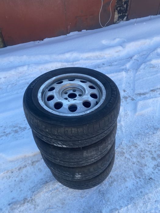 Комплект дисков ауди 5/100 с резиной 195/60/15