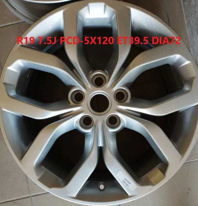 Оригінальні диски титанові LandRover R19 7.5J PCD-5X120 ET39.5 DIA72