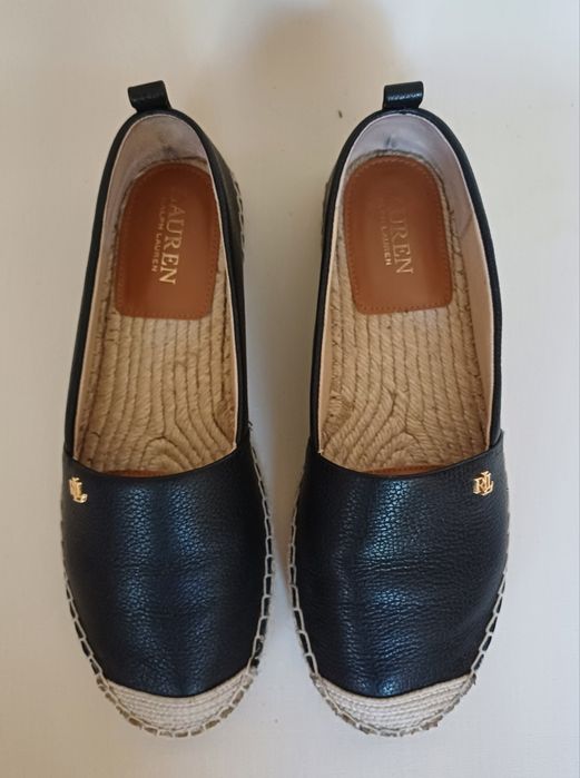 LAUREN Ralph Lauren ESPADRYLE damskie skórzane 39 IDEALNE