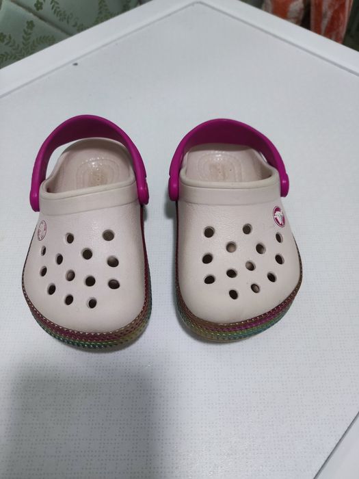 Crocs c 5 рожеві, 22 розмір на стопу 12,3 см