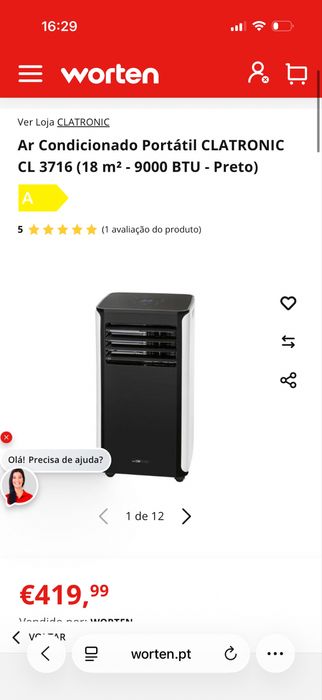 Ar condicionado CL3716
