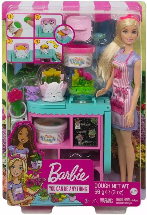 Barbie Kariera. GTN58 Kwiaciarnia. Zestaw z lalką. Nowy Produkt