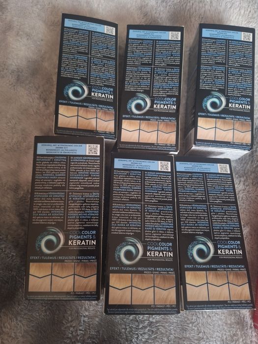 6 szt farb do włosów blond 10 13