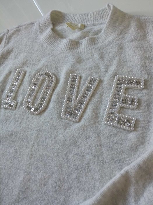 H&M damski sweter przez głowę r S akryl