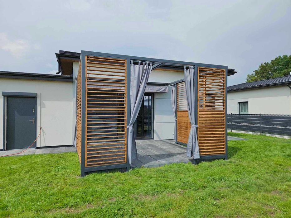 Żaluzje tarasowe do : pergola altana taras balkon ogród.