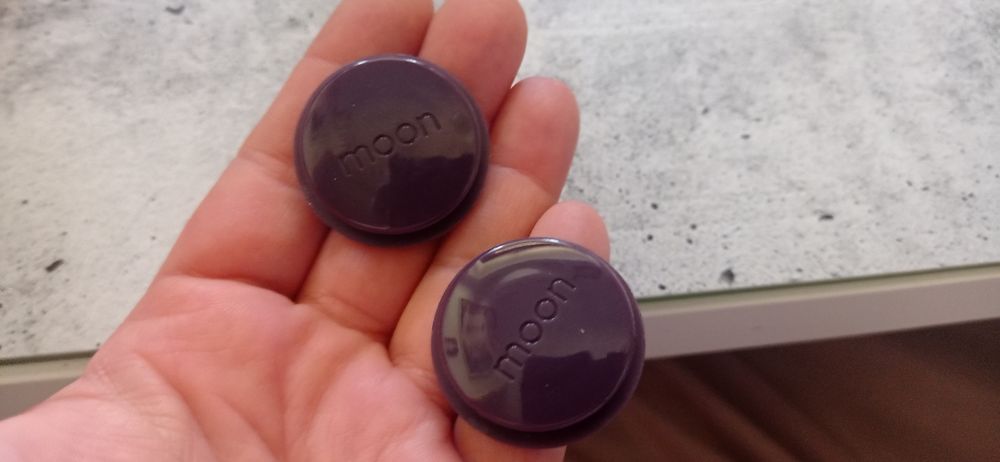 Oryginalne fioletowe guziki obag moonlight moon light para