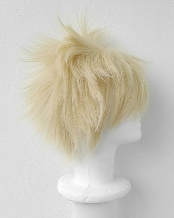 Blond krótka peruka cosplay wig Bakugo BnHA boku no hero academia