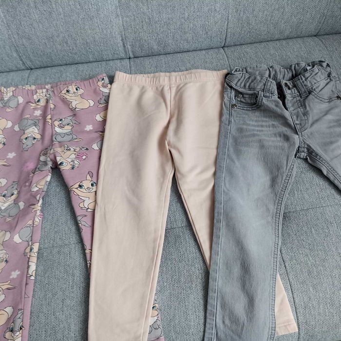 Zestaw ubrań dla dziewczynki bluzy spodnie komplet ubranek 92/98