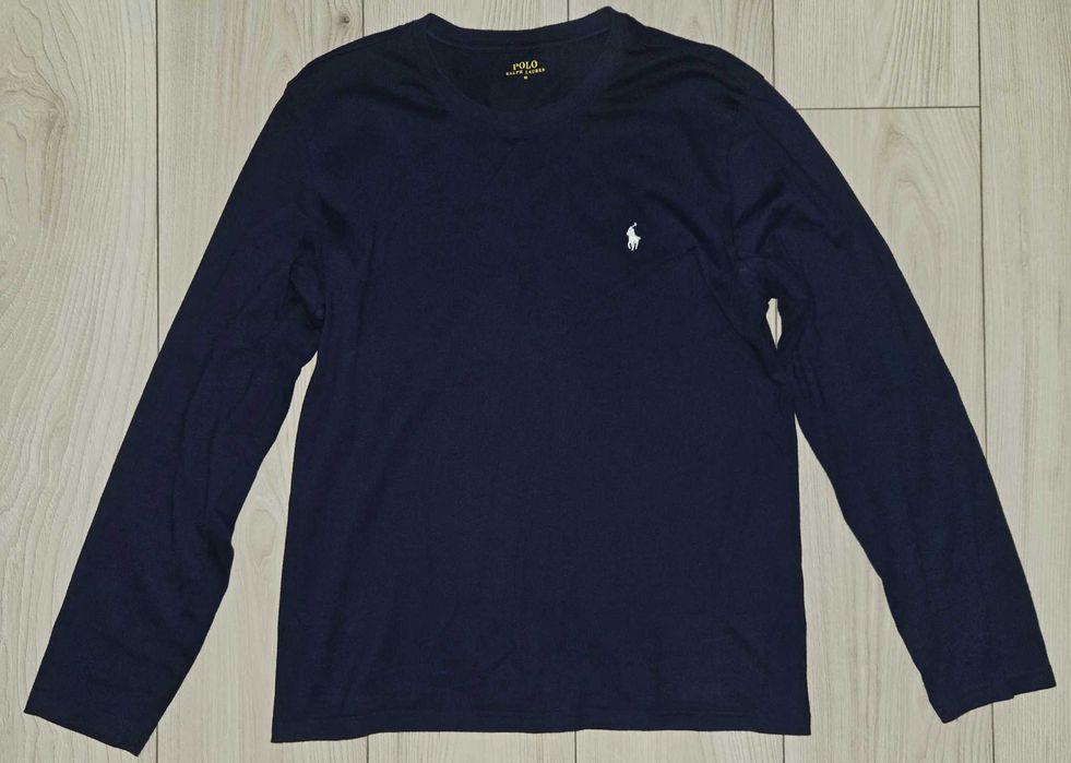 Ralph Lauren M Granatowy POLO Długi Rękaw